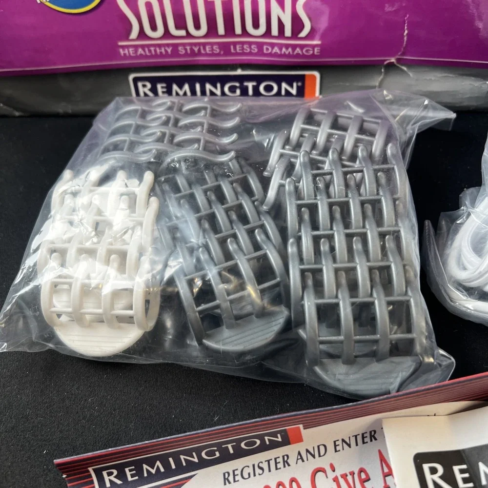 Vtg New- Remington Solutions Ionic Hair Setter Velvet Hot Rollers Curlers KF-201
